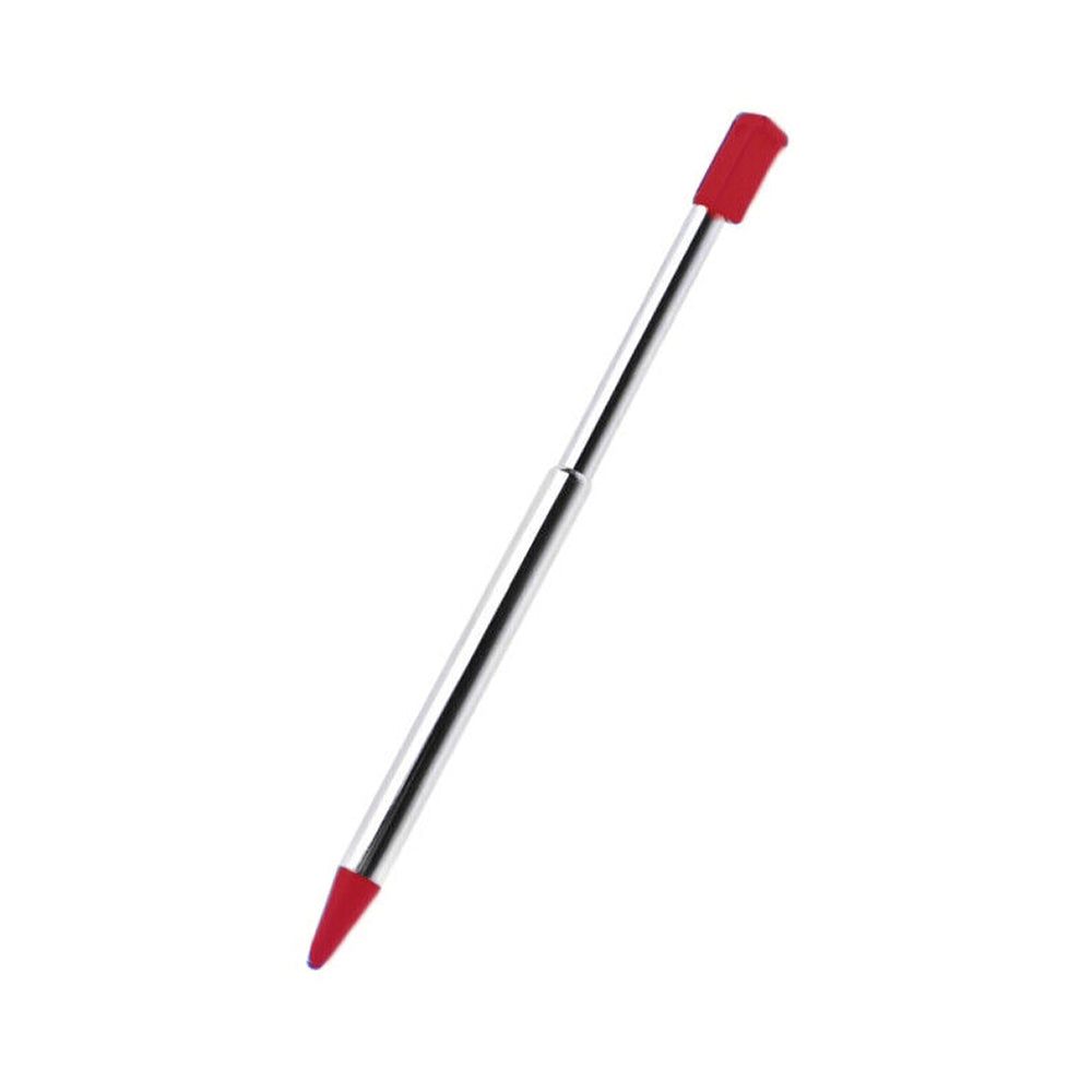 for Nintendo 3DS - 2 Red Metallic Retractable Extendable Stylus Pens | FPC
