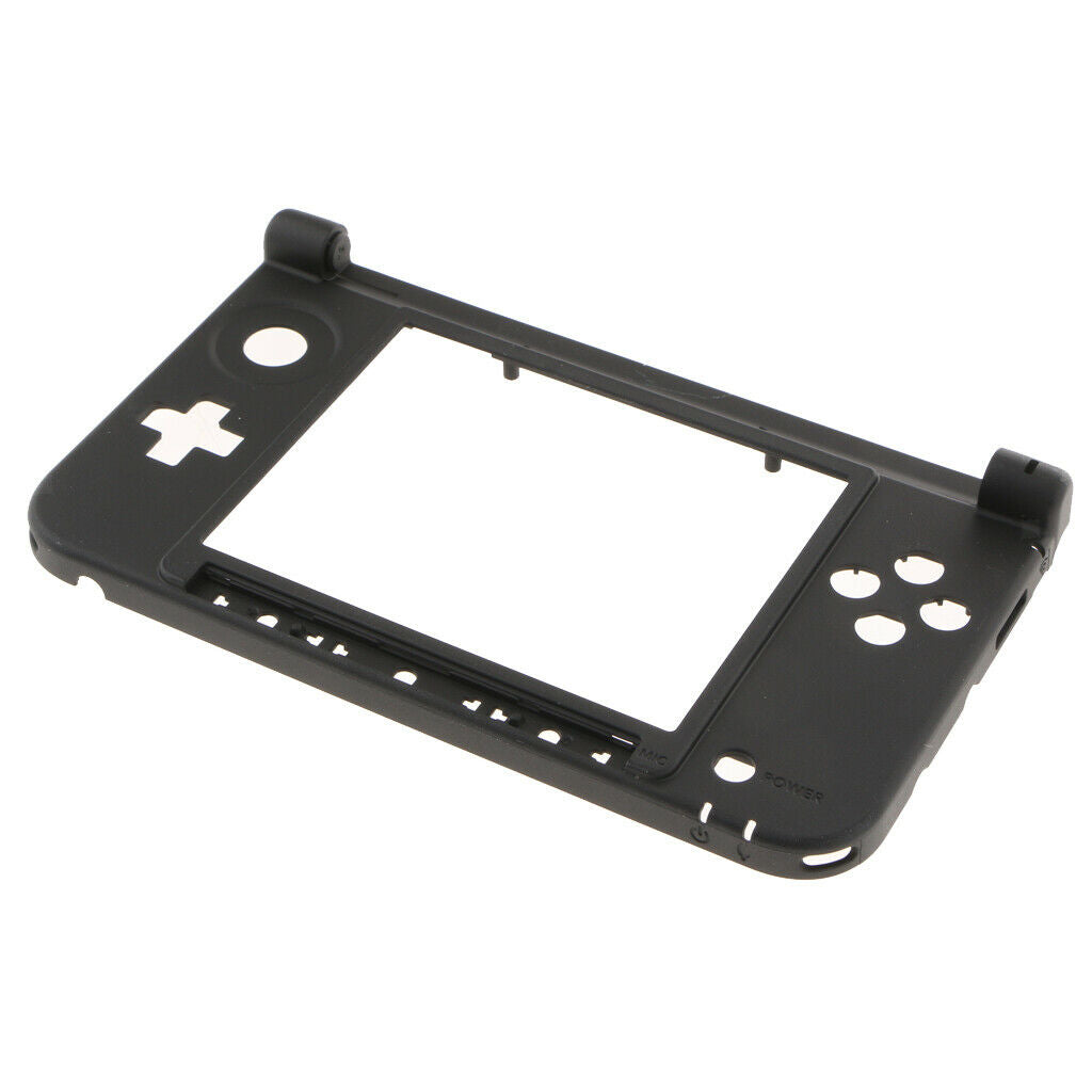 for Nintendo 3DS XL - Black Mid Hinge Frame Housing Shell Part | FPC