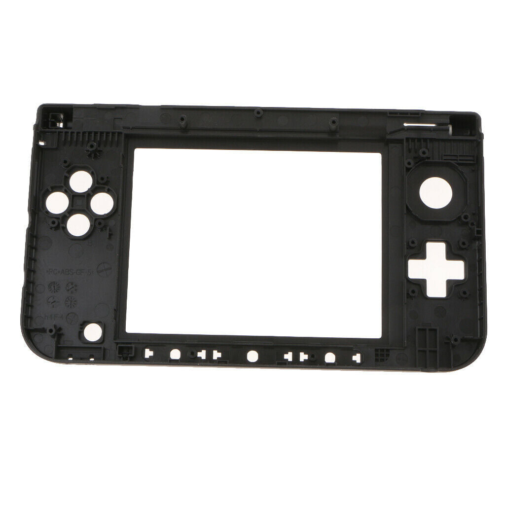for Nintendo 3DS XL - Black Mid Hinge Frame Housing Shell Part | FPC