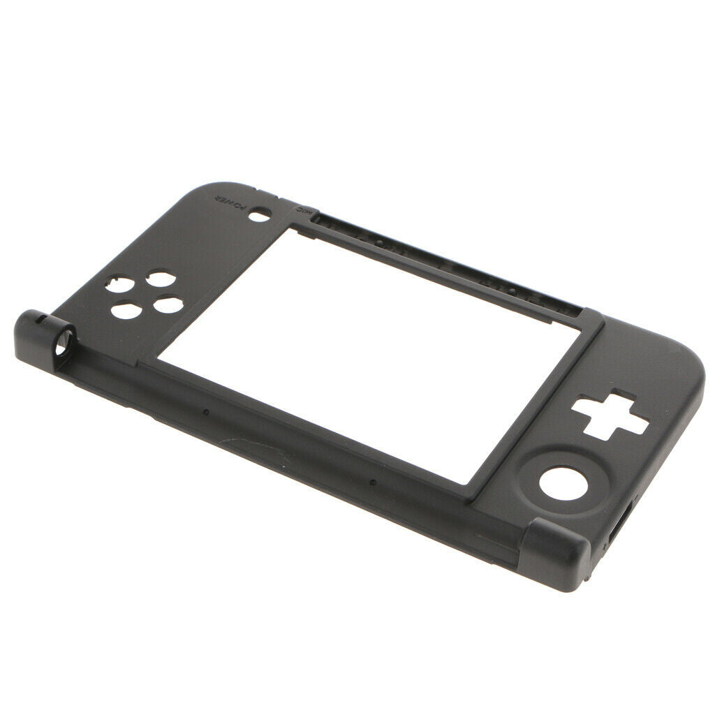 for Nintendo 3DS XL - Black Mid Hinge Frame Housing Shell Part | FPC