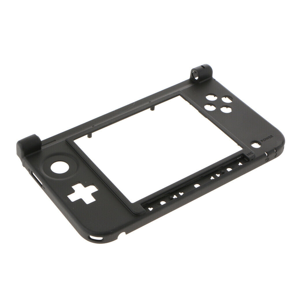 for Nintendo 3DS XL - Black Mid Hinge Frame Housing Shell Part | FPC