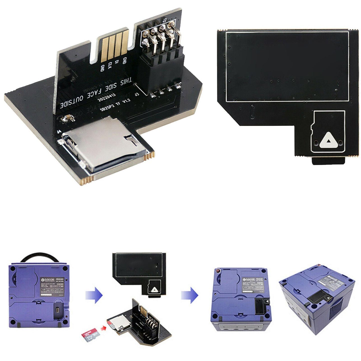 for Nintendo Gamecube - SD2SP2 Pro Micro SD Adapter Load SDL | FPC