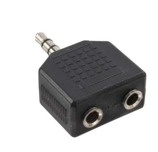 3.5mm 1 Aux to 2 Aux Output Jack Plug Headphone Audio Splitter Adapter | FPC