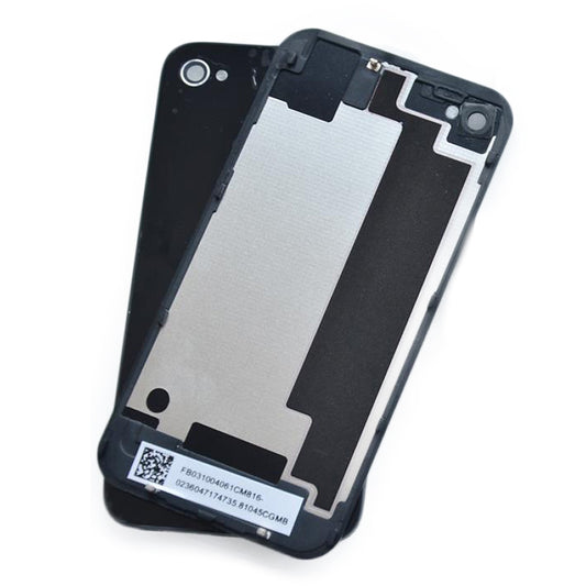 for iPhone 4S - OEM Replacement Black Glass Back Rear Housing Cover Panel | FPC