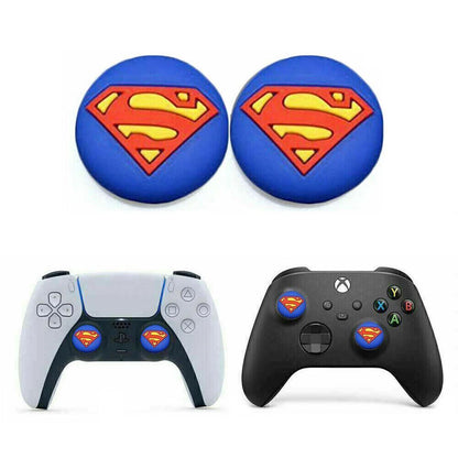for PS5 | Series X|S | PS4 | Xbox One - 2x Superman Thumbstick Grip Caps