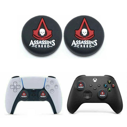 for PS5 | Series X|S | PS4 | Xbox One - 2x Assassins Creed Thumbstick Grip Caps