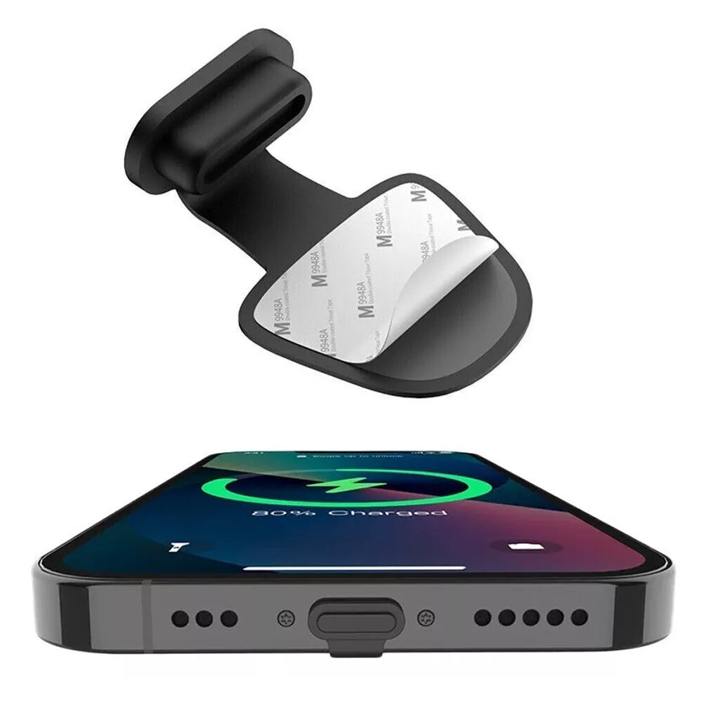 for iPhone 14 13 12 11 XS X XR X 8 7 6 - Silicone Charging Port Dust Plug Cover