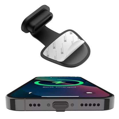 for iPhone 14 13 12 11 XS X XR X 8 7 6 - Silicone Charging Port Dust Plug Cover