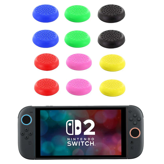 for Nintendo Switch 2 - 2x TPU Silicone Thumb Stick Grip Cap Covers