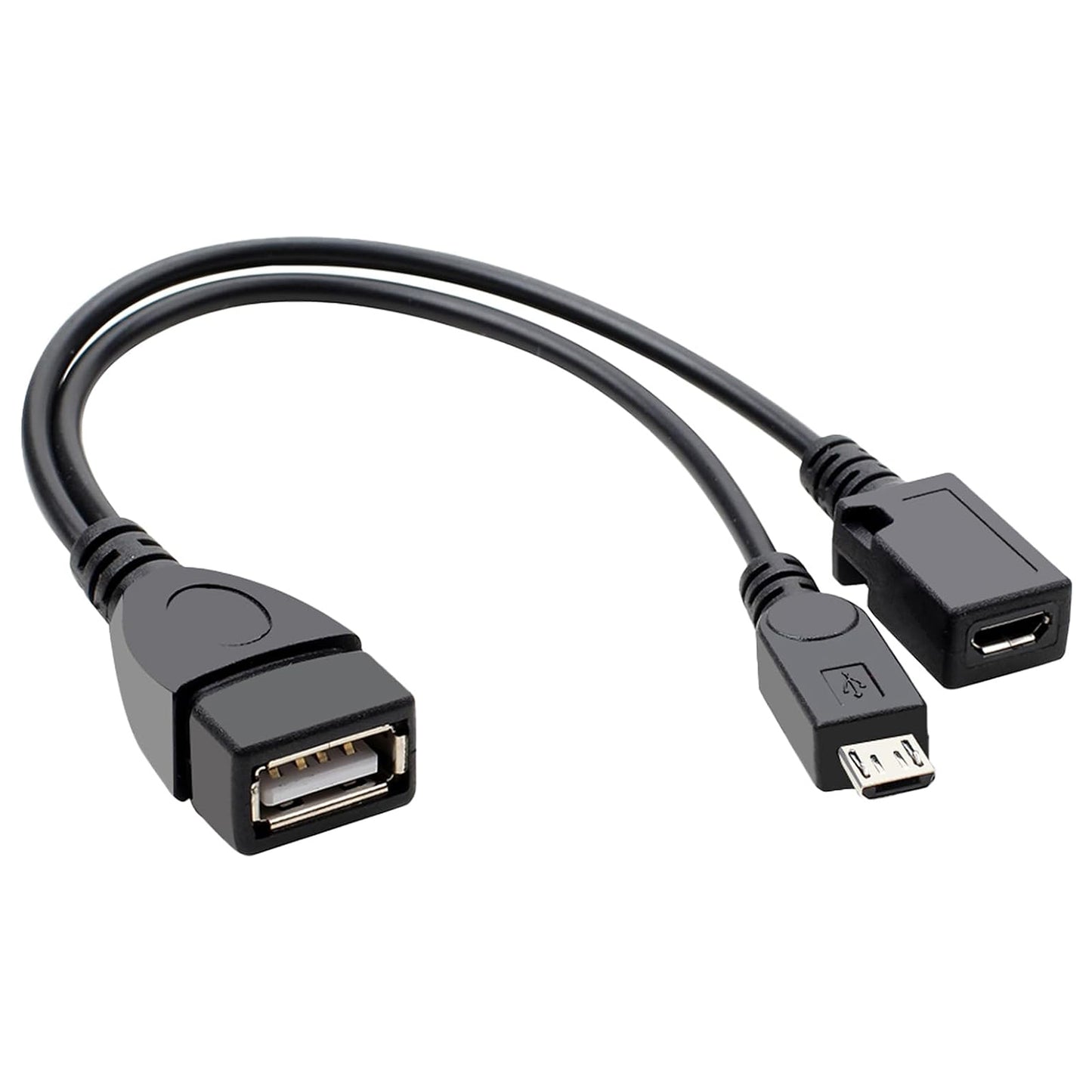 For Amazon Firestick 4K TV - 2in1 Micro USB OTG Adapter Power Cable Splitter HDD