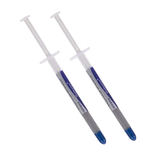 2x Silver Syringe Heat sink Compound Silicone Conductivity Thermal Paste | FPC