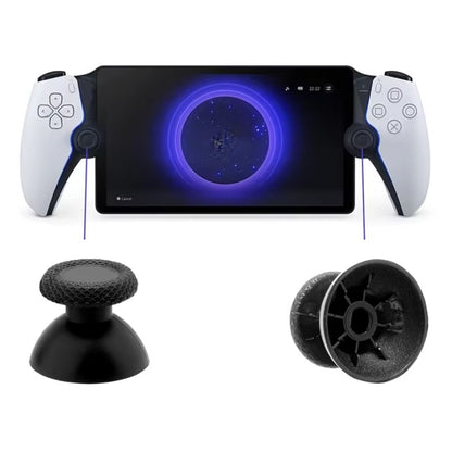 for Sony Playstation Portal - 2x Black Thumb Stick Replacements | FPC