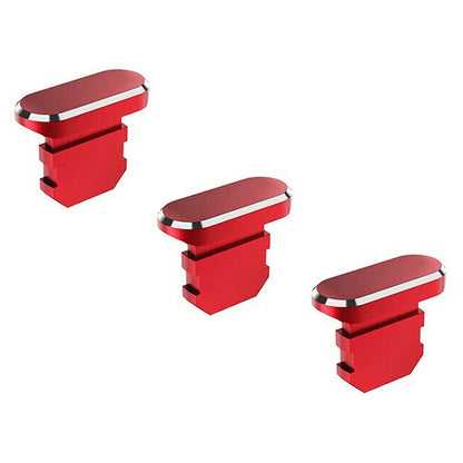 3x for iPhone iPad iPod - Metal Charge Port Anti Dust Cover Plug | FPC Deal
