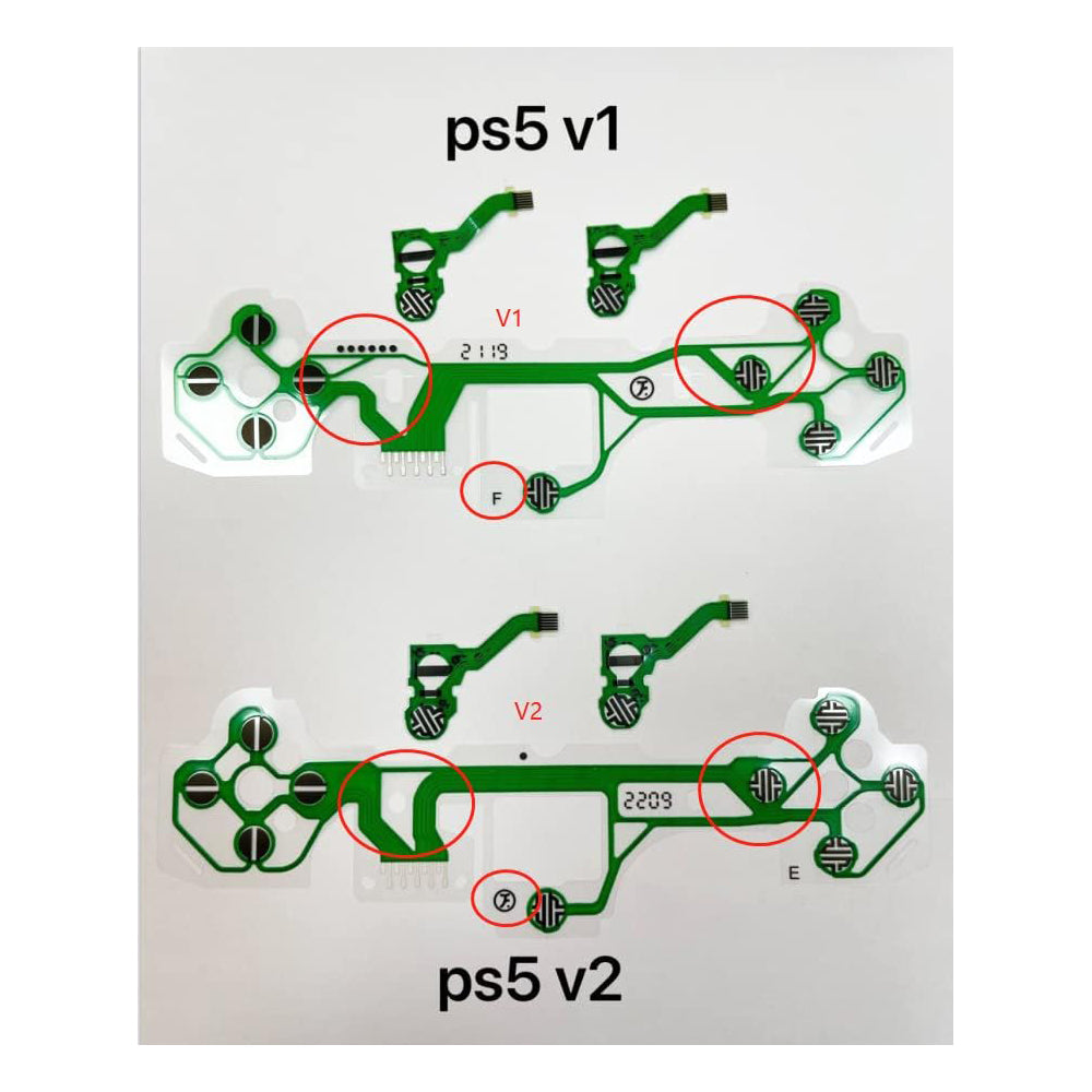 for Sony PS5 - Controller Conductive Button Membrane Circuit Flex Film | FPC