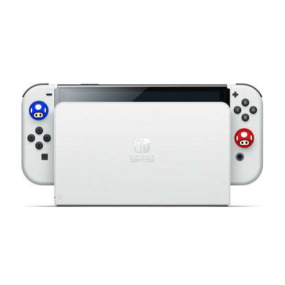for Nintendo Switch | Lite | OLED - 2x Mario Mushroom Thumb Stick Grip Covers