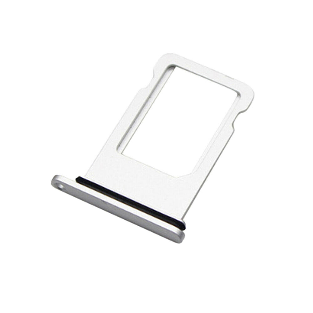 for Apple iPhone X - Silver / White OEM Replacement Sim Tray with Seal | FPC
