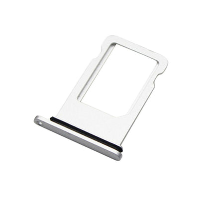 for Apple iPhone X - Silver / White OEM Replacement Sim Tray with Seal | FPC