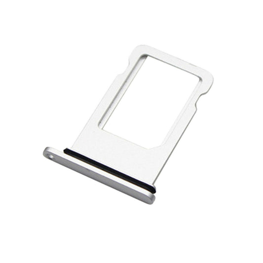 for Apple iPhone X - Silver / White OEM Replacement Sim Tray with Seal | FPC