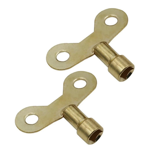 2x Iron Faucet Keys for 6mm Square Socket Valve Tap Bleeding Lock | FPC