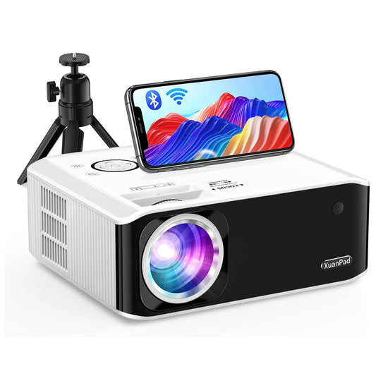 XuanPad V30 Mini Portable Home Video Projector 18000L 1080p Wifi USB ISO Android
