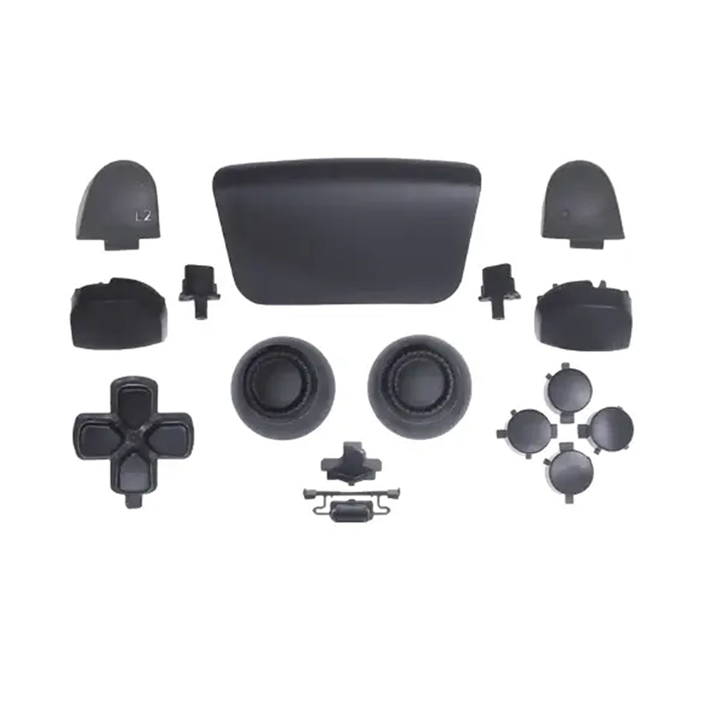 for Sony PS5 Controllers v2 BDM-020 - Black Thumb Sticks & Buttons Set | FPC