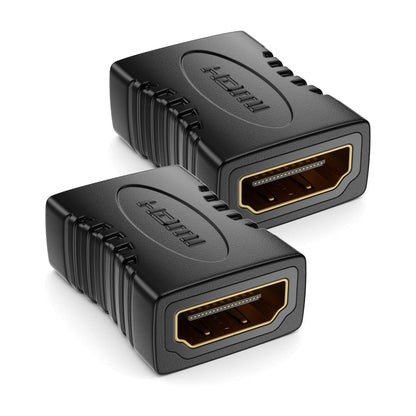 2x HDMI to HDMI Female Coupler Connector Joiner Extension Adapter 4k 1080p HD TV