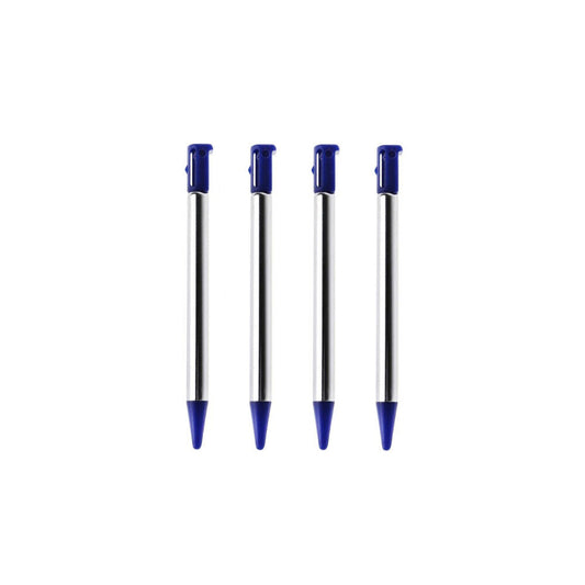 for Nintendo 3DS - 4 Blue Metallic Retractable Extendable Stylus Pens | FPC