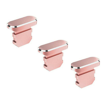 3x for iPhone iPad iPod - Metal Charge Port Anti Dust Cover Plug | FPC Deal