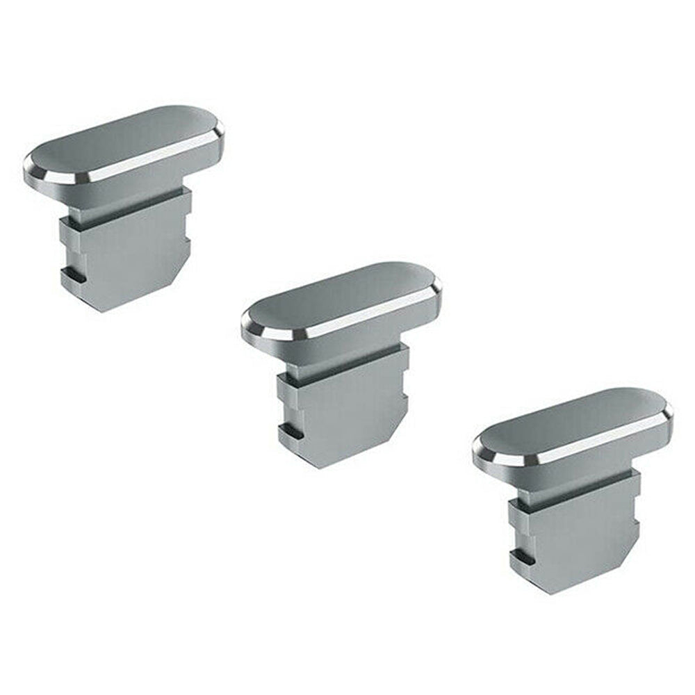 3x for iPhone iPad iPod - Metal Charge Port Anti Dust Cover Plug | FPC Deal
