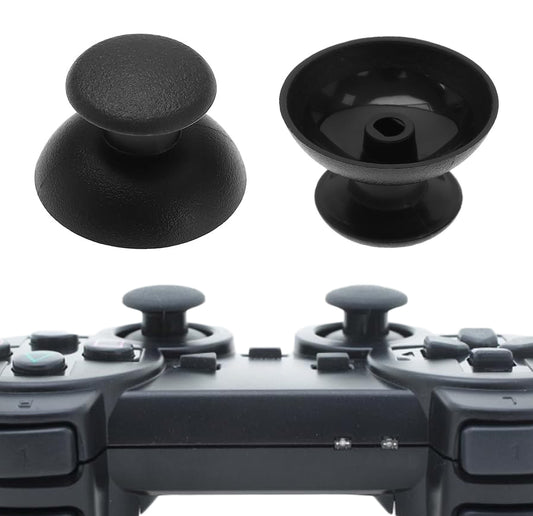 for Sony PS2 Controller - Black High Quality Analog Thumb Sticks | FPC