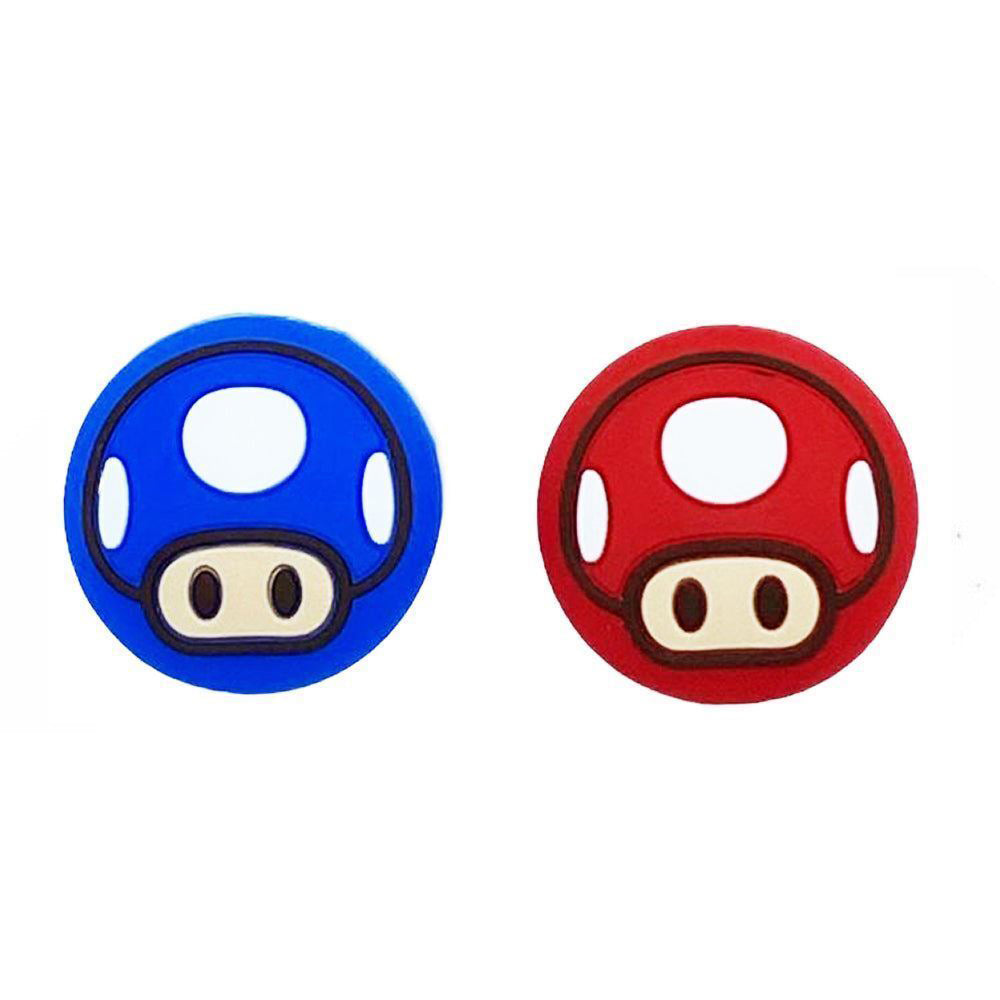 for Nintendo Switch | Lite | OLED - 2x Mario Mushroom Thumb Stick Grip Covers