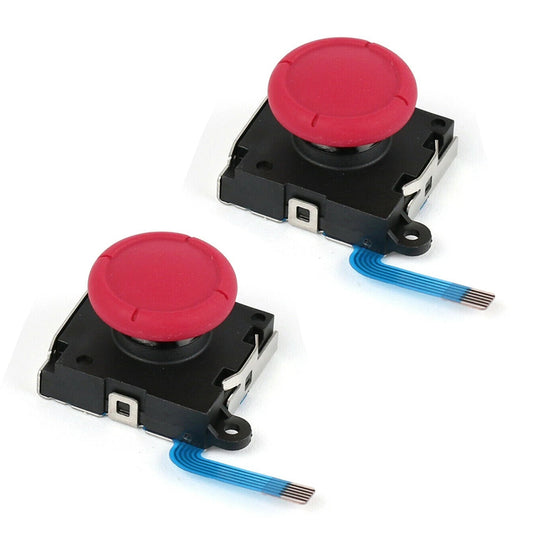 for Nintendo Switch | Lite | OLED - 2x Red Analog Thumb Stick Joystick | FPC