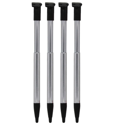 for Nintendo NEW 2DS XL - 4x Black Metal Retractable Extendable Stylus Pens FPC