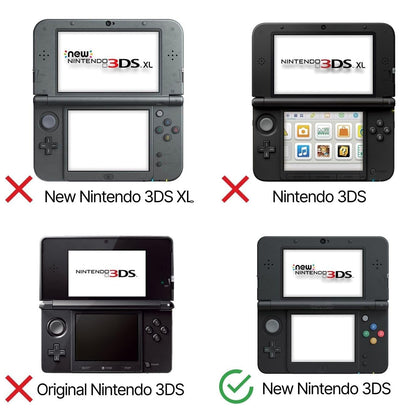 for Nintendo NEW 3DS - Clear Snap On Hard Protective Shell Armour Case Cover