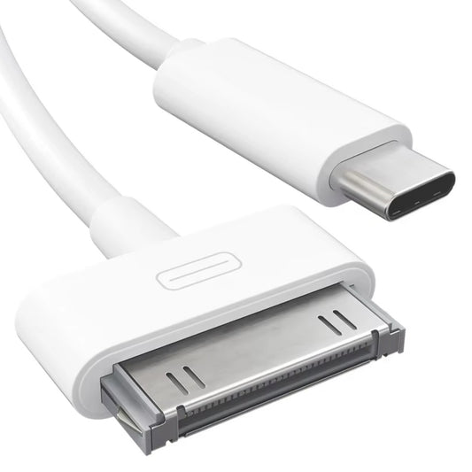 for iPhone 4GS iPod Classic - USB-C to 30 Pin Old Type Charge & Data Sync Cable