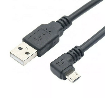 For Amazon Firestick Fire TV - 0.25m Short 90 Degree Angle USB Power Cable Lead