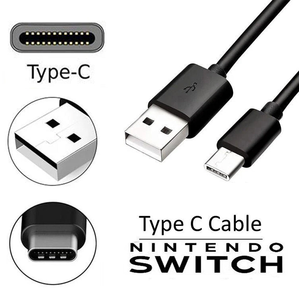 For Nintendo Switch - USB Power Charging Charger Cable Type-C Cable Lead 3.0