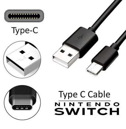 For Nintendo Switch - USB Power Charging Charger Cable Type-C Cable Lead 3.0