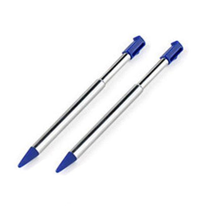 for Nintendo 3DS - 2x Blue Metallic Retractable Extendable Stylus Pens | FPC