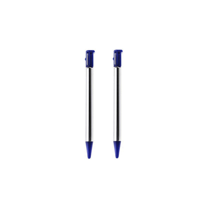 for Nintendo 3DS - 2x Blue Metallic Retractable Extendable Stylus Pens | FPC