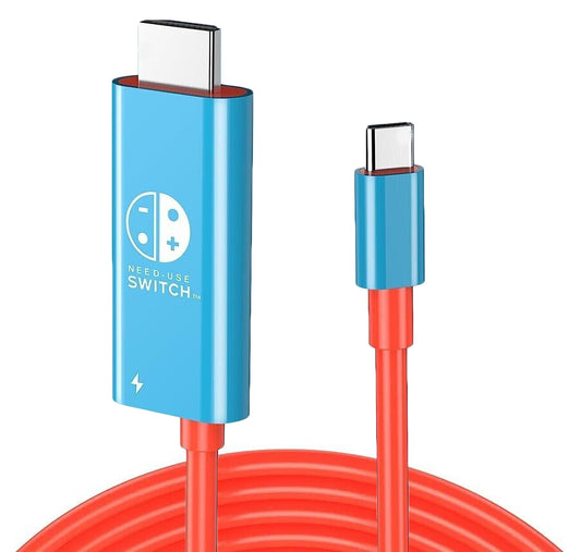 For Nintendo Switch - USB C to HDMI 4K TV Adapter Converter Cable 100W PD | FPC