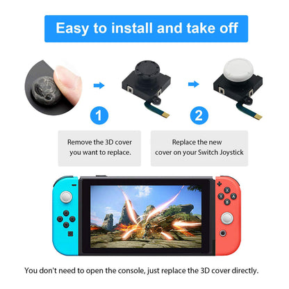 for Nintendo Switch / Lite / OLED -  Joy-Con Analog Thumb Grip Pad Cap Covers