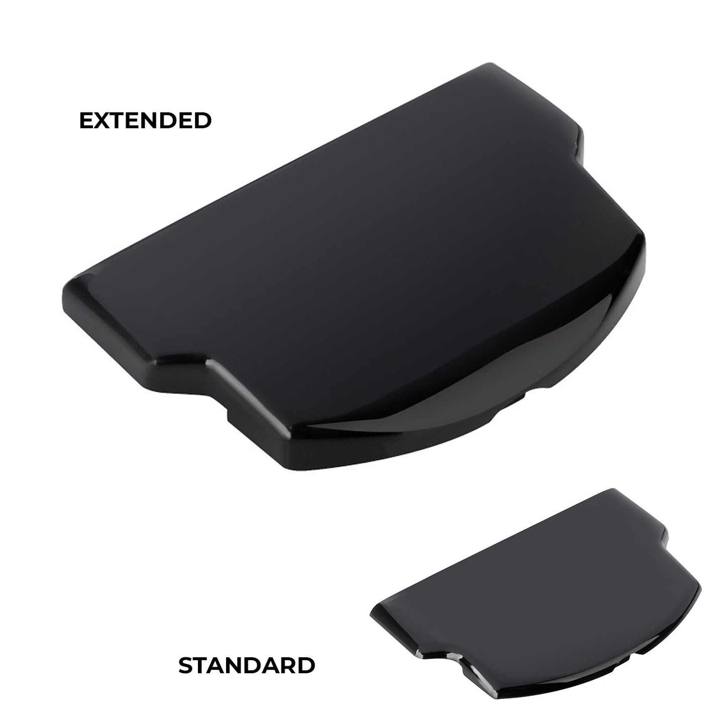 for PSP 2000 | 3000 Series - EXTENDED Black Replacement Battery Cover | FPC