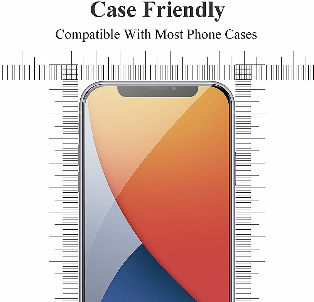 for iPhone 14 13 12 11 XR XS - 2x Tempered Glass Screen Protector Full Coverage