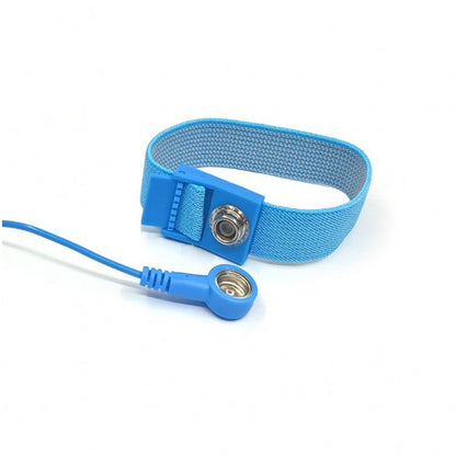 2x Blue Anti Static ESD Grounding Cord Adjustable Wrist Strap PC Phone Repairs