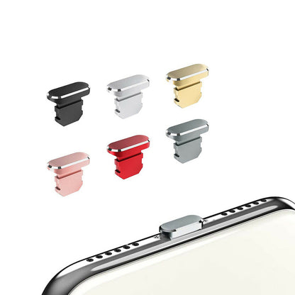 3x for iPhone iPad iPod - Metal Charge Port Anti Dust Cover Plug | FPC Deal