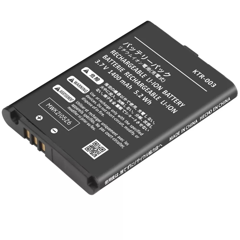 for Nintendo NEW 3DS Console - KTR-003 Replacement Battery 1400mAh | FPC
