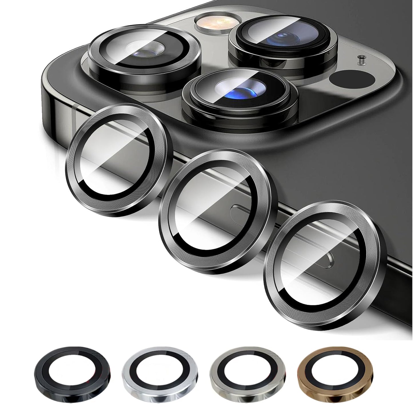 for iPhone 16 Pro | 16 Pro Max - Camera Lens Protector Tempered Glass Cover