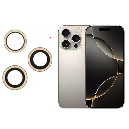 for Apple iPhone 16 Pro | 16 Pro Max - Rear Back Camera Glass Lens Replacement