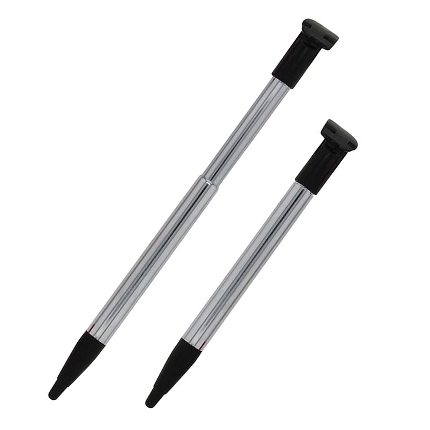 for Nintendo NEW 2DS XL - 6 Multi-Colour Metal Retractable Extendable Stylus Pen